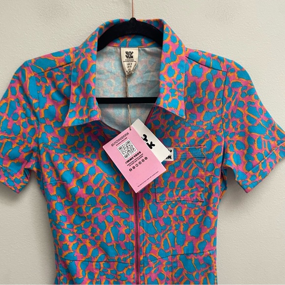 Lucy & Yak ragan jumpsuit Theo print size 0P NEW - Picture 3 of 11